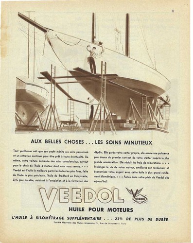Publicite huile oil veedol - publicite,