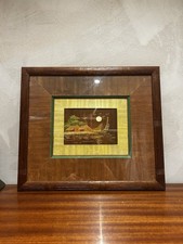 Tableau en marqueterie de paille