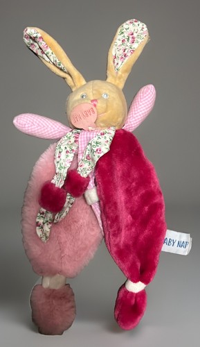 Doudou lapin rose plet - lapin,