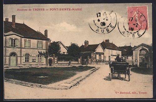 Cpa pont sainte marie - vue, de