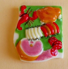 Fève pub perso - Pâtisserie Ernest à Cannes - 2013 - Pièce Puzzle 77 ans