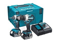Kit Combo Makita LXT 18V 2 X 5,0Ah Perceuse Et Visseuse À Chocs MAKDLX2507TJ