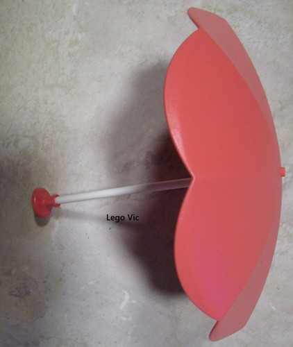 Lego 6993 umbrella salmon - umbrella,