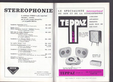 PARIS (VII°) FESTIVAL du SON STEREOPHONIE / Publicité TEPPAZ ...Programme en1961