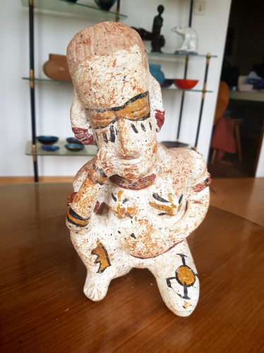 Ancienne statuette terre - ancienne,
