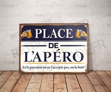 Plaque métal vintage citation