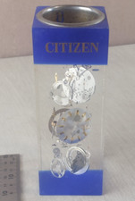 Ancien briquet publicitaire, inclusion pièces de montre, Citizen