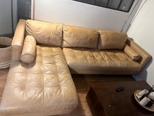 canapé d'angle méridienne  cuir by MADE