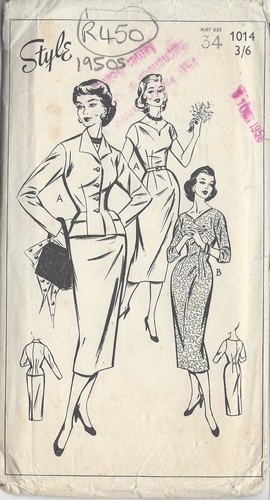 Patron couture vintage 1958 - vintage,
