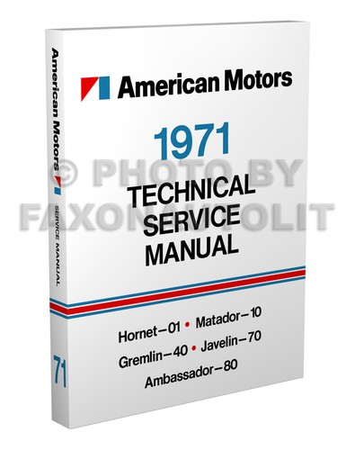 1971 amc atelier manuel amx - 1971,