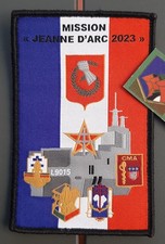 Patch Marine L9015 DIXMUDE  Jeanne d'Arc 2023 CMA Santé Légion Etrangère Spahis