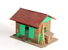 KIBRI HO MAQUETTE GARE DE MARCHANDISE ENTREPOT HANGAR DE STOCKAGE, DECOR DIORAMA