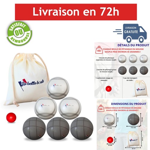 Boules pétanque mousse - boules, de