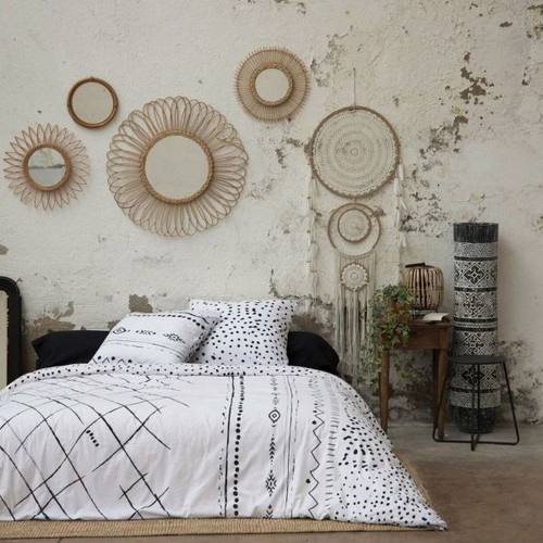 Parure lit 220x240 coton - de, cm