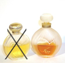 NINA Ricci parfum d'origine 7,5 ml / flacon bouchon VERRRE modèle NO LALIQUE