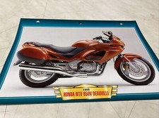 Honda NTV650V Deauville 1998 NTV650 V fiche carte moto passion collection Atlas
