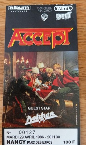 Accept billet concert nancy - billet,