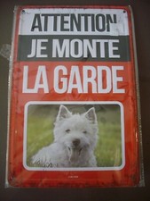 Plaque en tole blanc peinte