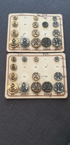 Plaques boutons anciens - de,