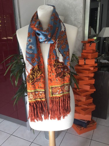 Foulard étole chèche soie