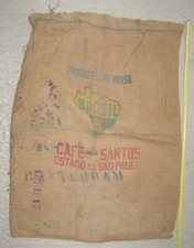 SAC  EN TOILE DE JUTE café
