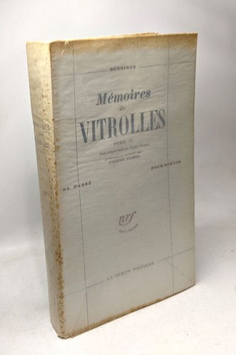 Mémoires vitrolles tome - vitrolles,