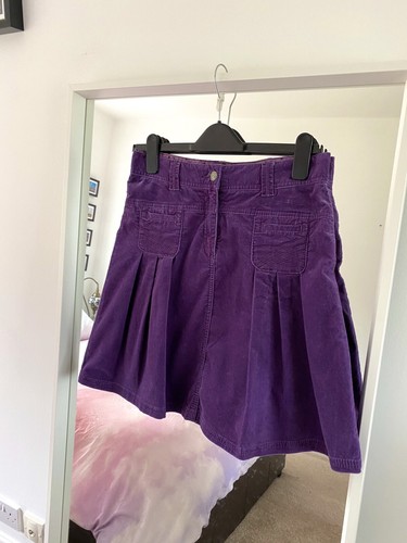 Jupe fille daim violet - jupe,