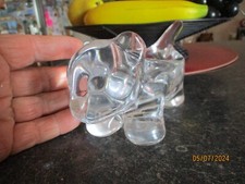 Ancien Vide poche Verre Pot à Fleur Chat Cristallerie d'Arques Vannes ??