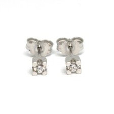 Boucles D'Oreilles or Blanc