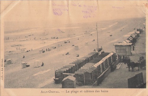 Ault onival plage cabines - plage,
