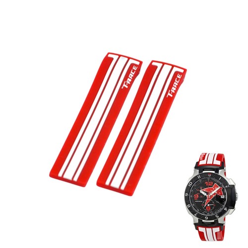 21mm red rubber strap for - 21mm,