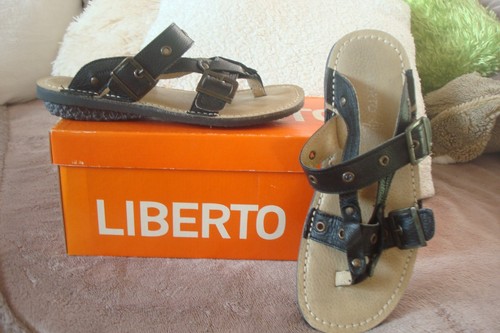 Pied liberto cuir - nu, noir