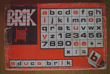 JOUEF - EDUCA BRIK - Boîte n° 263 - Complète - 2 supports noirs - 120 pièces -