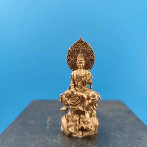 Brass sitting lotus guanyin - sitting,