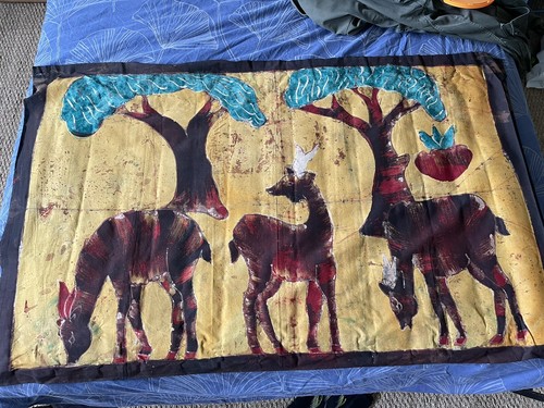 Peinture africaine sur tissu - africaine,