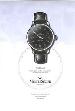 PUBLICITE ADVERTISING 2011  MEISTERSINGER la montre                       110612