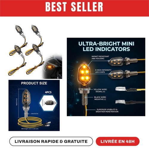 Clignotants led mini pour - led,