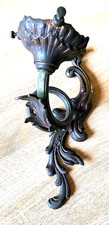 ancienne applique en bronze laiton feuille d'acanthe 