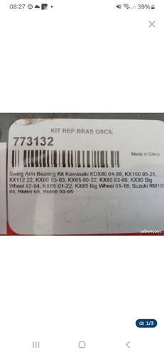 Kit réparation bras oscillant - kit,