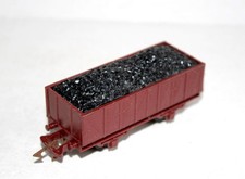 JOUEF HO 632 B, WAGON TOMBEREAU HAUT DE FRET, SNCF + CHARGEMENT MINERAIS CHARBON