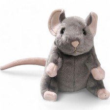 Carl Dick Souris gris, environ 15 cm, doudou, peluche