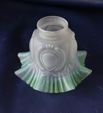 Ancienne TULIPE GLOBE PLAFONNIER SUSPENSION EN VERRE pour lustre ou lampe