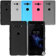 Housse etui coque silicone gel fine pour Sony Xperia XZ2 Compact + film ecran