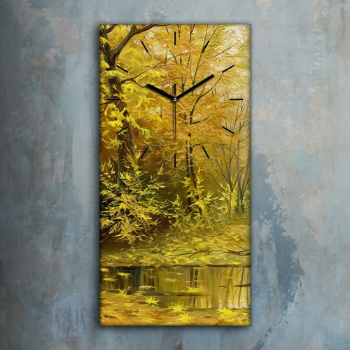 Horloge décorative sur toile