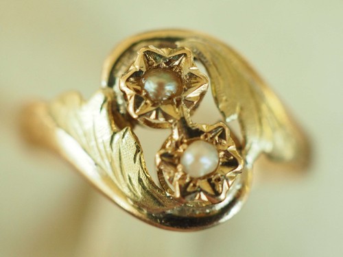 Bague ancienne massif 18k - ancienne,
