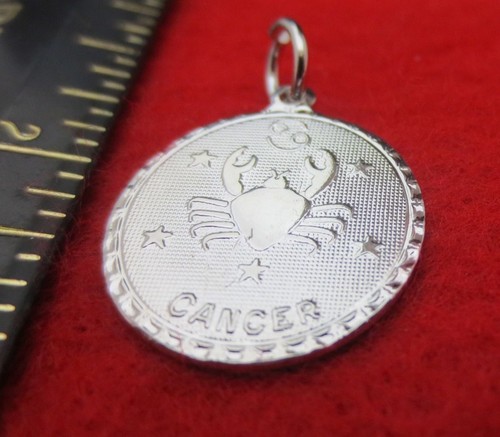 Cancer pendentif blanc - pendentif, en