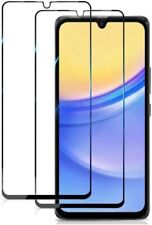 Pour Samsung Galaxy A15 4G/5G LOT Film Verre Trempé 9D Couverture complète NOIR