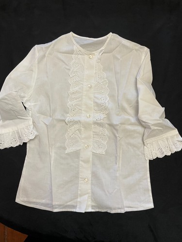 Ancien chemisier broderie - chemisier,
