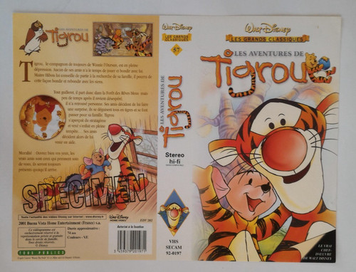 Jaquette vhs les - -, aventures