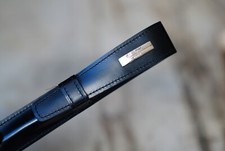 TRES BEL ETUI A STYLOS S.T. DUPONT EN CUIR NOIR - MODELE UNE PLACE